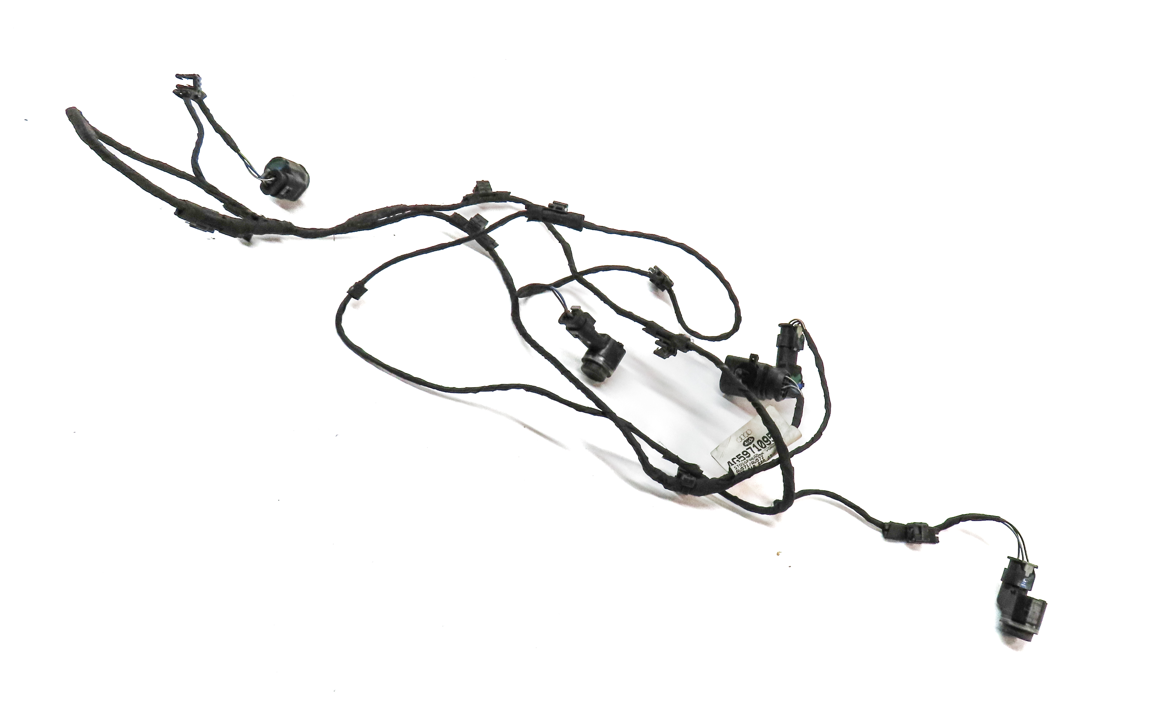 2015 AUDI A6 (C7) FRONT PARK ASSIST PDC DISTANCE CONTROL SENSOR SET/4 (Black) — exact item pictured